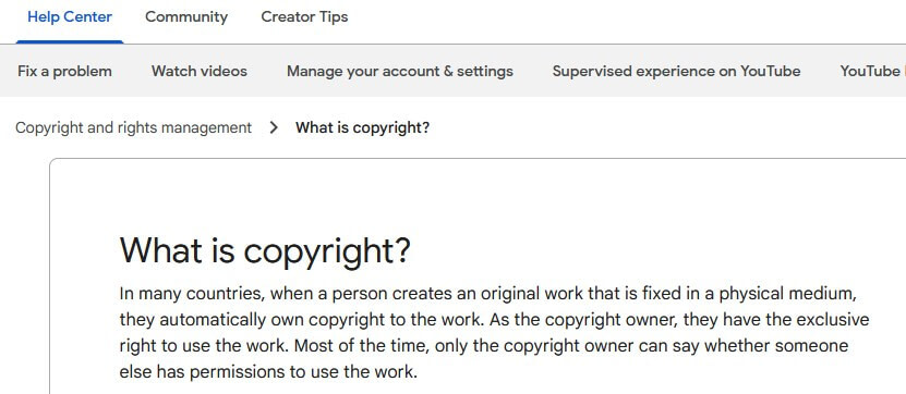 copyright issue