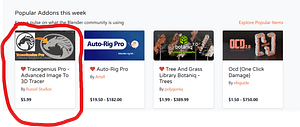 Tracegenius on blender market.