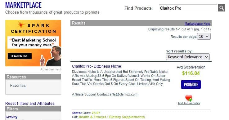 Claritox Offer